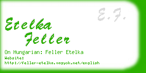 etelka feller business card